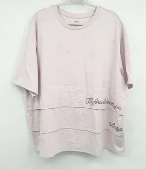 NWT Disney Star Wars Womens Force Rebel Alliance Logo Tiered Oversized Shirt‎ 2X thumbnail 1