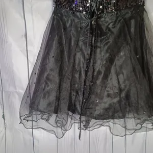 For your special day black strapless sequin mini dress thumbnail 9