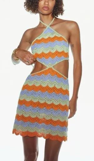 ZARA Cut Out Crochet Dress‎ Limited Edition thumbnail 1