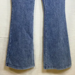 BRXL Women Blue Crossover High Waist Flare Denim Leggings Tall XL T thumbnail 8