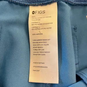 Figs Zamora Jogger Scrub‎ Pants in Capri Blue size Large thumbnail 6
