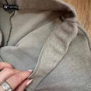 Zara Women Taupe Brown Knit Wide Leg Pull On Pants Small NWT thumbnail 3