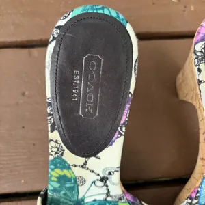 Vintage Coach butterfly-print sandals thumbnail 3