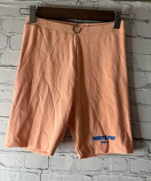 Peach White Fox Volley Bike Shorts small thumbnail 1