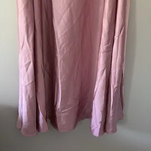 Lulus Maxi Dress Real Romantic Light Rose Pink Satin Strapless Flowy Size S thumbnail 5
