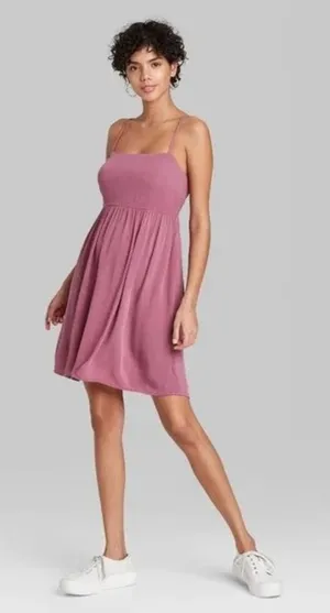 Wild‎ Fable Pink Open Back Sundress - Size Large thumbnail 1