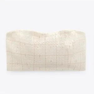 NWT ZARA TEXTURED STRAPLESS TOP CS thumbnail 3
