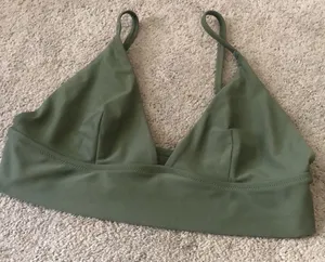 Aerie Triangle Bikini Top Green Medium thumbnail 8