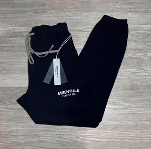 ESSENTIALS FW24 Set Small hoodie and pants cuffed Black thumbnail 2