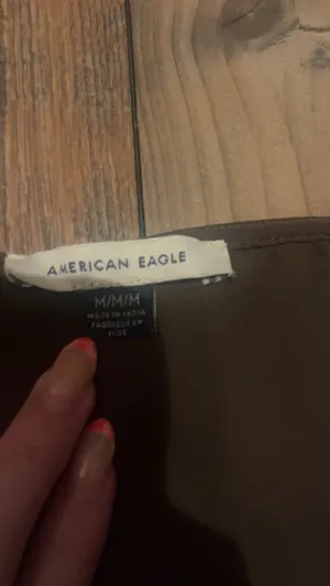 American Eagle Ruffle V-Neck Long Sleeve Top thumbnail 2