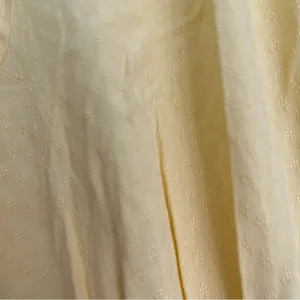 Bar III butter Yellow V-Neck Smocked Maxi Dress NWT FLAW short sleeve slit large thumbnail 3