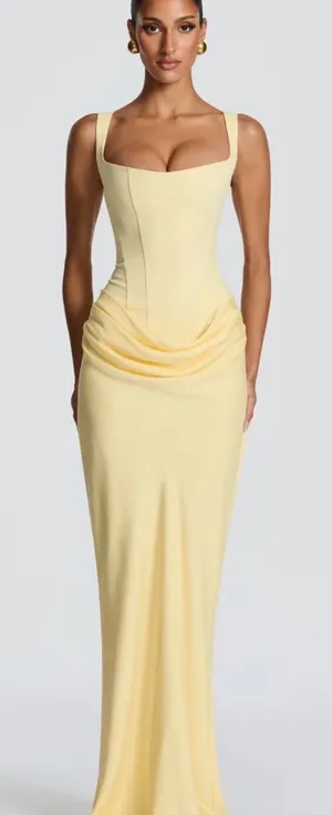Babyboo Cornelia maxi dress - lemon thumbnail 1