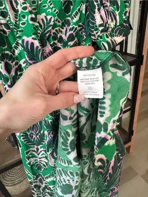 Marie Oliver Rita midi dress wrap kelly green print puff sleeve tie front cotton thumbnail 8