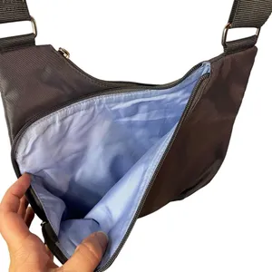 Baggallini Gray‎ Nylon Crossbody Zip Travel Purse Woman Cross Over Lightweight thumbnail 5