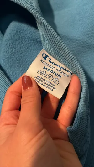 Champion Crewneck cropped blue M thumbnail 3