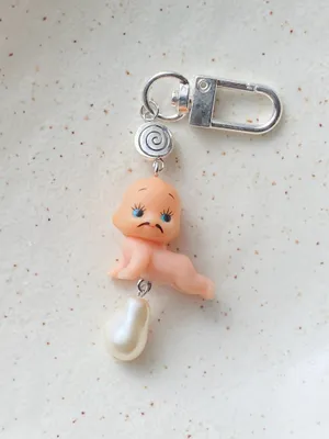 Handmade Kawaii retro y2k fairy angel baby kewpie phone strap/accessory/keychain/bag charm👼💖 thumbnail 2