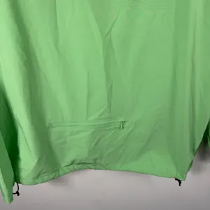Sprints Sloth Print Windbreaker Jacket Green Half Zip Hooded Womens Large thumbnail 10