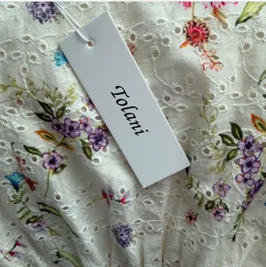 Tolani Floral Eyelet Midi Dress XS | 100% Cotton | NWT thumbnail 6