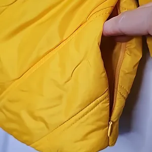 Ralph Lauren black label yellow puffer jacket zip pockets sz Small thumbnail 3
