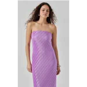 ASTR the Label‎ Plisse Tube Midi Dress Size Medium New thumbnail 2