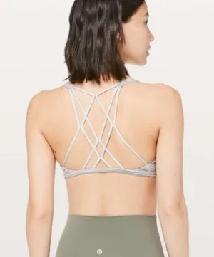 Lululemon Free To Be Zen Bra - Heathered Gray thumbnail 3