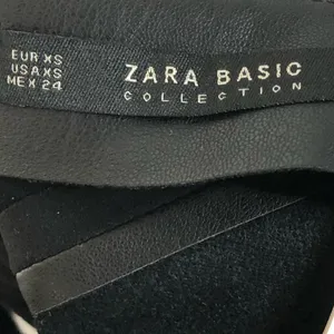 Zara Black Faux Leather Suede A-Line Mini Skirt XS‎ thumbnail 5