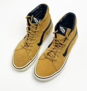 VANS Suede Wheat Tan Black SK8 High Top Sneakers, Size 6.5 thumbnail 11