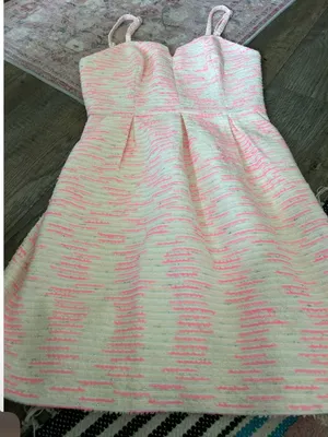 Anthropologie Moulinette Soeurs Pink Tweed Dress Women’s 0‎ Barbiecore Coquette thumbnail 9