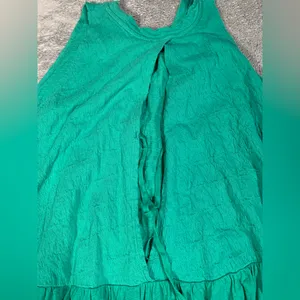 Free people green tunic/mini dress medium thumbnail 5