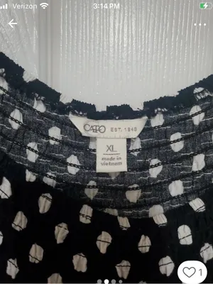 Cato Black and White Polka Dot Ruffle Sleeve Blouse thumbnail 2