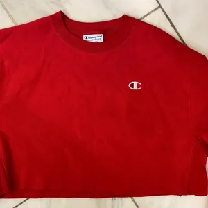 Champion Reverse Weave Red Cropped Sweatshirt‎ WL827 Small thumbnail 8