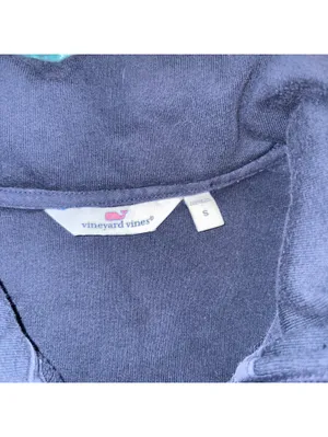 Vineyard Vines $98 Woman’s Small Shel Shirt Vineyard Navy Pullover thumbnail 3