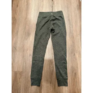 Aerie Chill Play Move Joggers Womens Medium Long Olive Green Heathered Pockets thumbnail 3