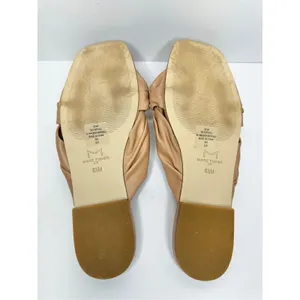 Marc Fisher Sandals Size‎ 8.5 Tan Square Open Toe Knot Detail thumbnail 10
