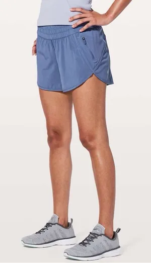 Lululemon Tracker Short V *4" in Brilliant Blue thumbnail 1