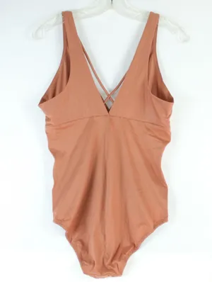 Aerie Bronze Tan Sunnie Bodysuit Womens Size L thumbnail 1