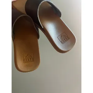 Reef Cushion Bounce Vista Thong Sandals 6 Brown Coastal Beach Slides Boho Chic thumbnail 3