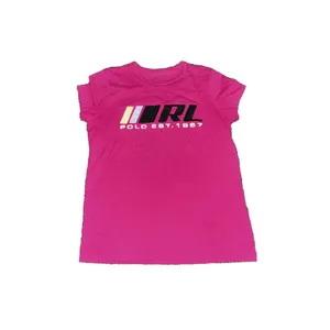 Polo Ralph Lauren Y2K XS baby tee Women Beaded Pink T-Shirt‎ RL POLO 1967 XS thumbnail 2
