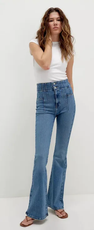 Free People We The Free High-Rise Flare Jeans thumbnail 1