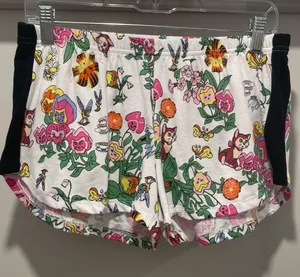 Disney Alice in Wonderland White Graphic Print Pajama Sleep Shorts - S thumbnail 1