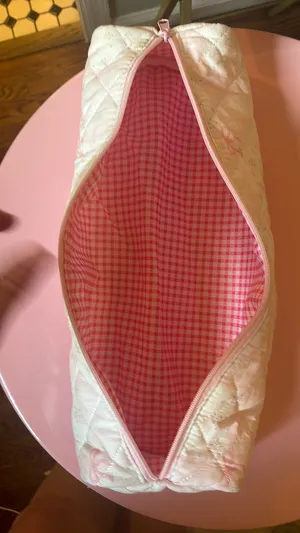 Cute patterned makeup/hair bag Pink thumbnail 4