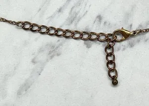 Gold Tone Faux Turquoise Trunk Up Good Luck Elephant Pendant Necklace thumbnail 4
