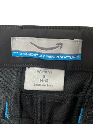 Black Amazon Delivery Driver Employee Pants with Side Pockets thumbnail 3