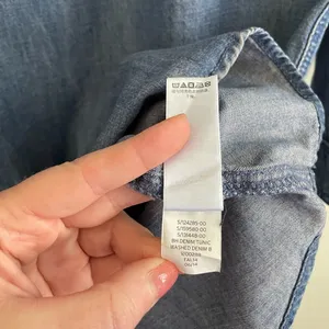 Gap Denim tunic dress quarter button up size XS thumbnail 7