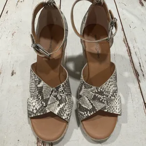 Treasure & Bond Poppy Espadrille Wedge Snake Print Wedge Sandals‎ thumbnail 3