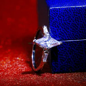 Sparkling Marquise‎ Platinum 925 Silver Simulated Diamond Ring Silver Size 6 thumbnail 6
