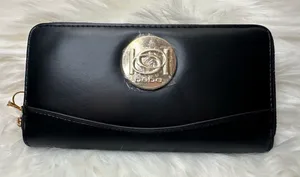 Bebe Elegant Black Wallet with Gold Accent thumbnail 1