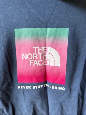 The North Face Blue Pullover Hoodie Fleece Sweatshirt Teen Girls L thumbnail 5