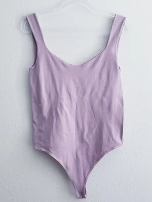 Free People Lavender Thong Bodysuit thumbnail 1