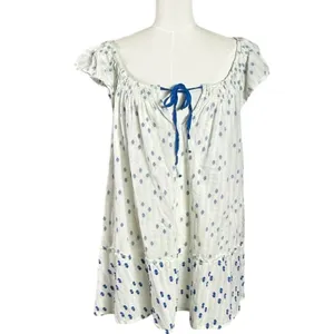 Free People Jules Cotton Embroidered Tunic White Size Small Bohemian Cottage thumbnail 6